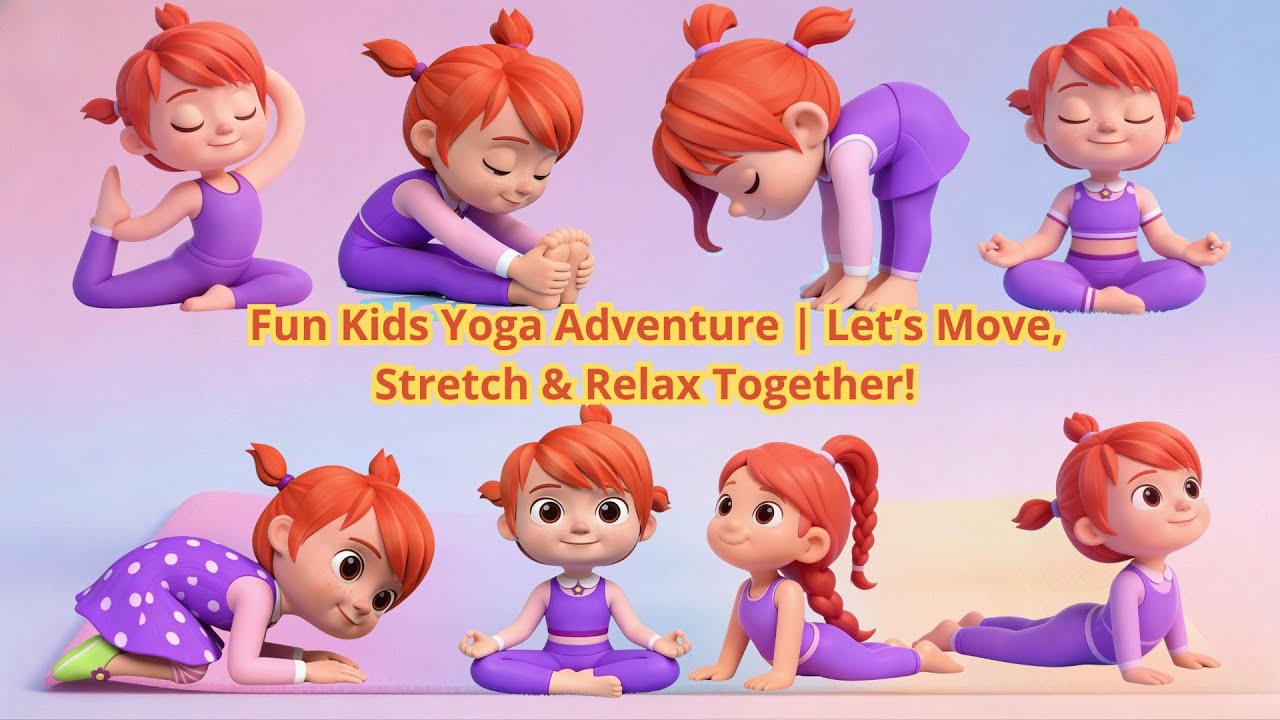 Fun Kids Yoga Adventure | Let’s Move, Stretch & Relax Together!