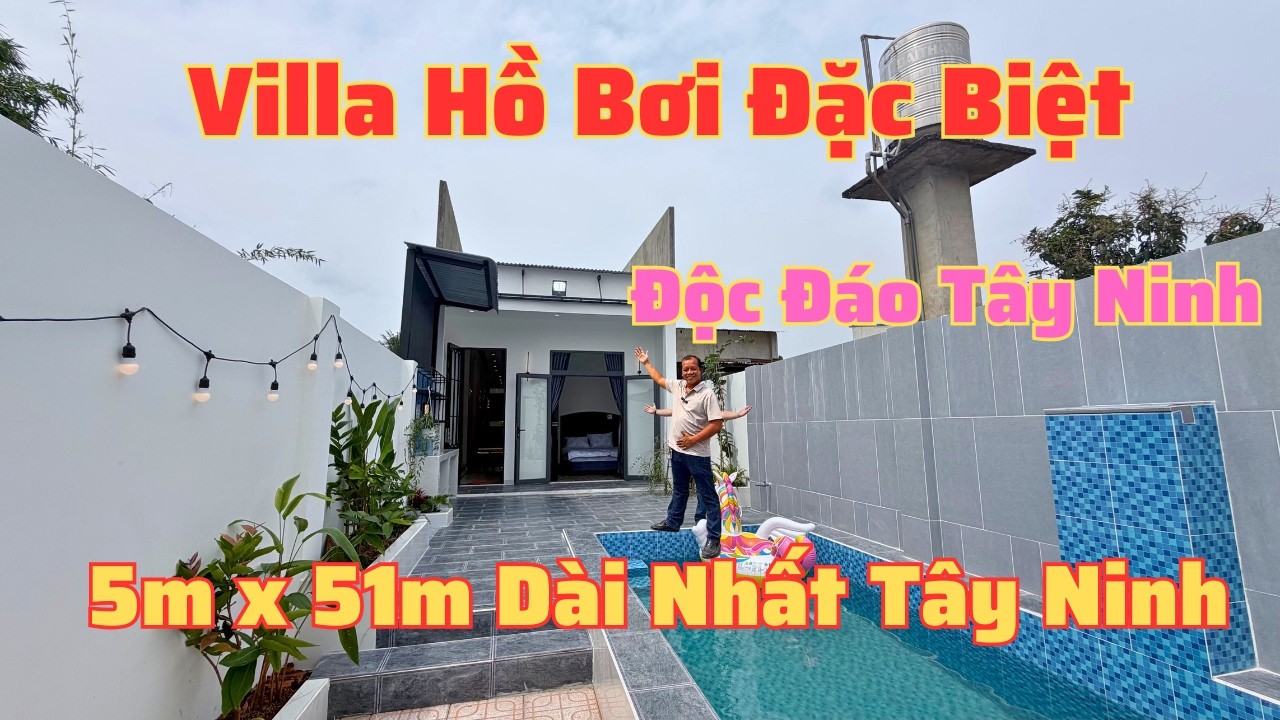 Villa Hồ Bơi Độc Nhất Tây Ninh - Thiết Kế Trong Nhà Hiện Đại - Nội Thất Cao Cấp | Nhà Tây Ninh 1556N