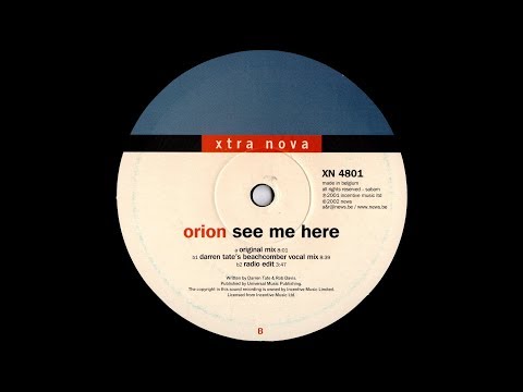 Orion — Orion - See Me Here (Darren Tate's Beachcomber Mix) (2001)