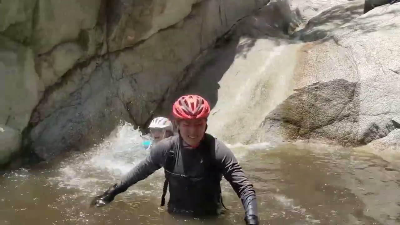 Fun seeker at Little Santa Anita canyon