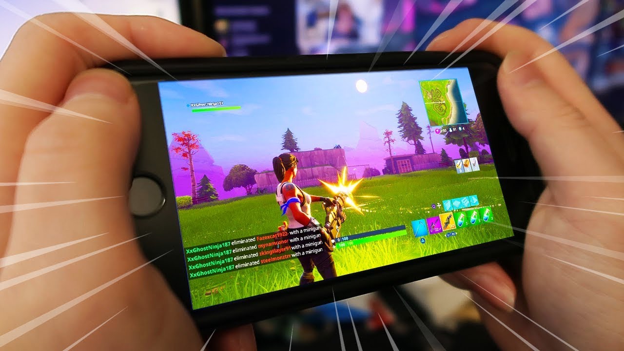 PLAY Fortnite: Battle Royale ON YOUR PHONE! (iPhone ...