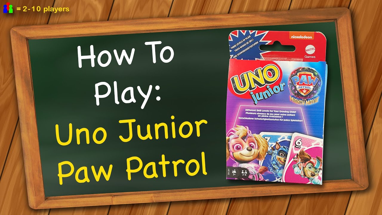 How to play Uno Junior Paw Patrol