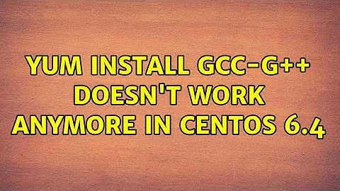 yum install gcc-g++ doesn