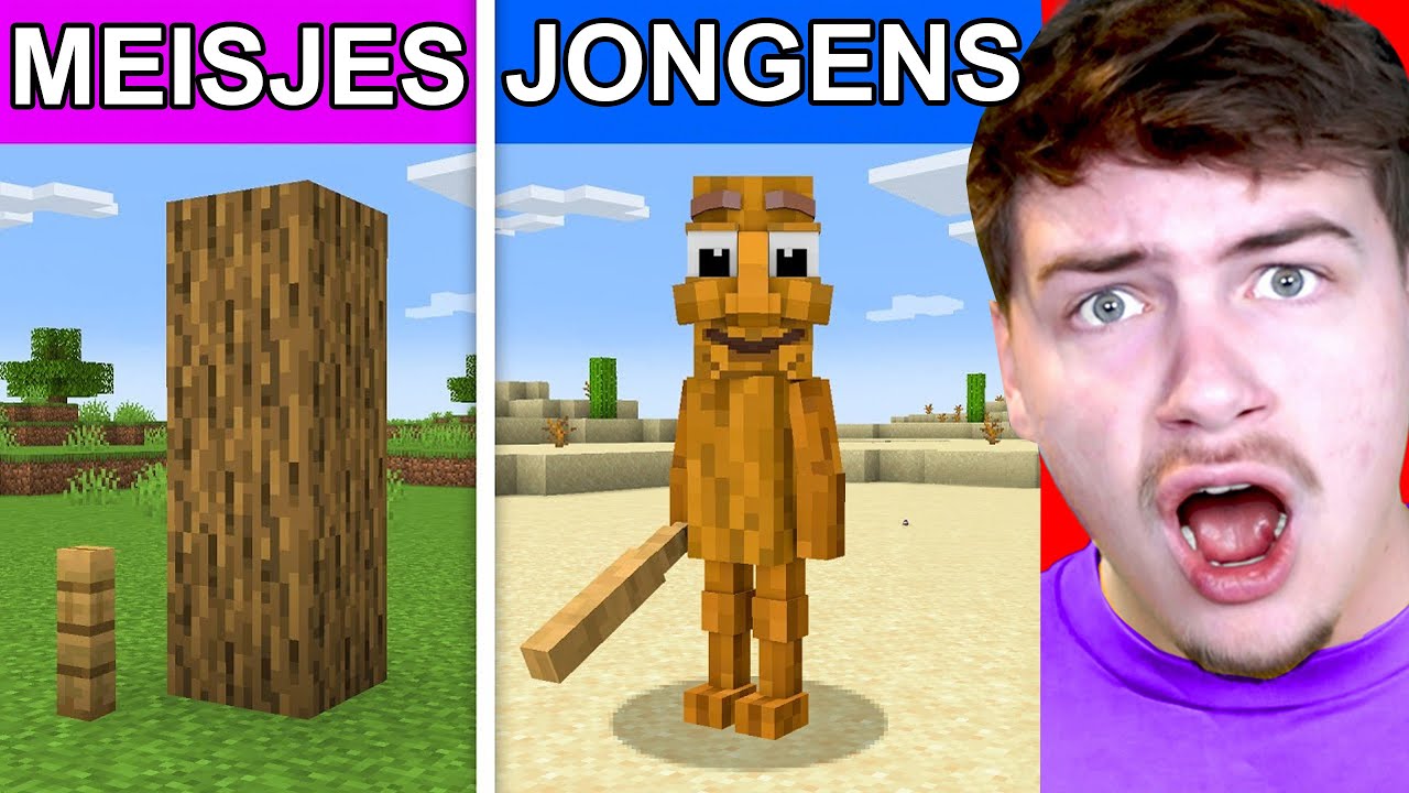 Wat VERSCHILLENDE Mensen ZIEN in Minecraft!