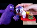 How To Make Grimace Shake Miniature Diorama Polymer Clay💜💜💜