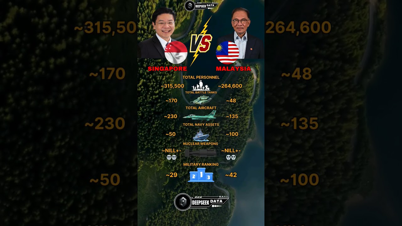 Singapore vs Malaysia Military Power 2025
