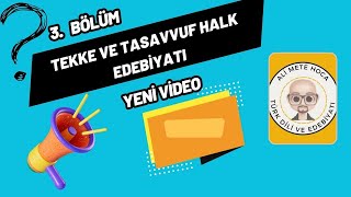 36 Tekke Ve Tasavvuf Halk Edebiyatı