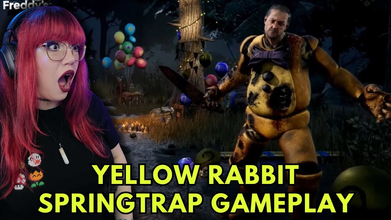 Yellow Rabbit Springtrap Gameplay on RPD | Hatchet Hits | Matthew ...