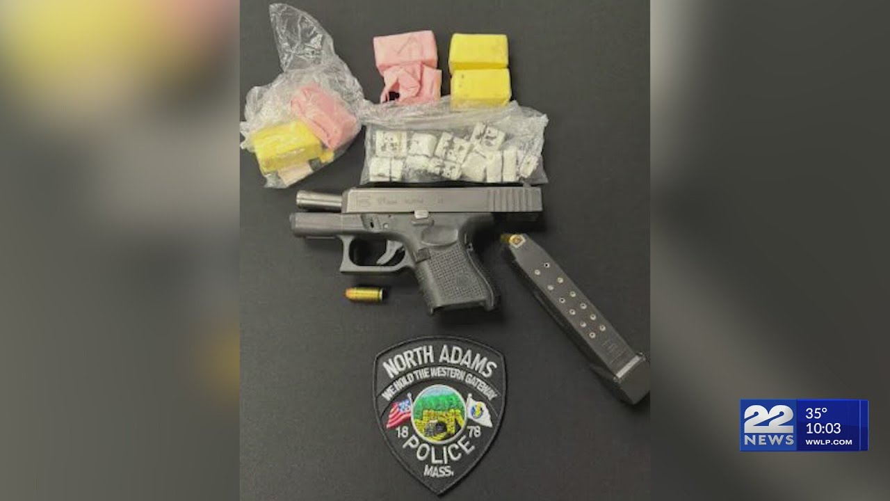 Loaded firearm and fentanyl seized in North Adams traffic stop - YouTube