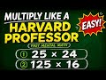 Multiply Like a Havard Professor 🧑🎓 🇺🇸 🌎 #usa #highschoolmath