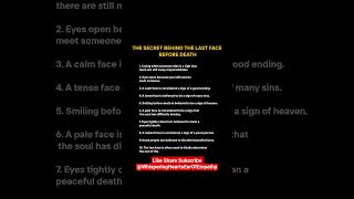 The Secret Behind the Last Face Before Death.What People See in Their Final Moments #lifeafterdeath