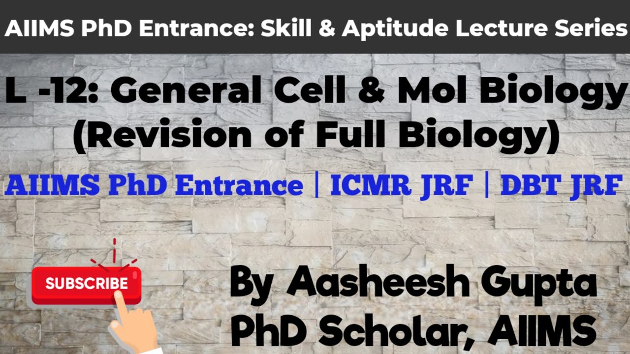 Molecular Biology Aptitude Test