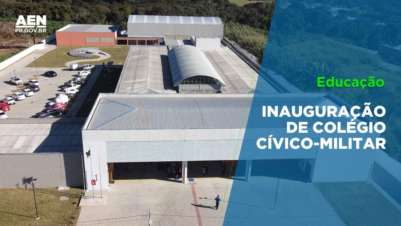 Inauguração de Colégio Cívico-Militar - YouTube