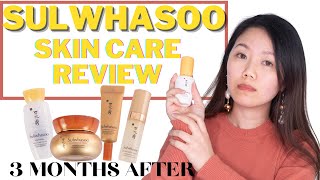 SULWHASOO SKIN CARE REVIEW | 3 MONTHS AFTER