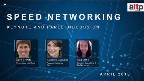 CompTIA/RTP-AITP - April 2018 - Speed Networking