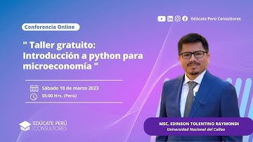 Taller gratuito: Introducción a Python para Microeconomía