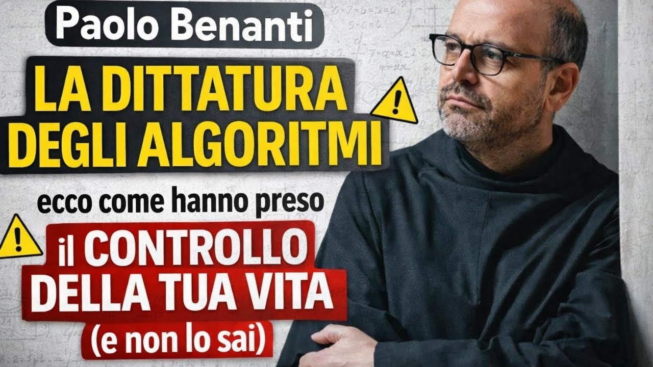 Paolo Benanti – LA DITTATURA DEGLI ALGORITMI: ecco come hanno preso il controllo della tua vita