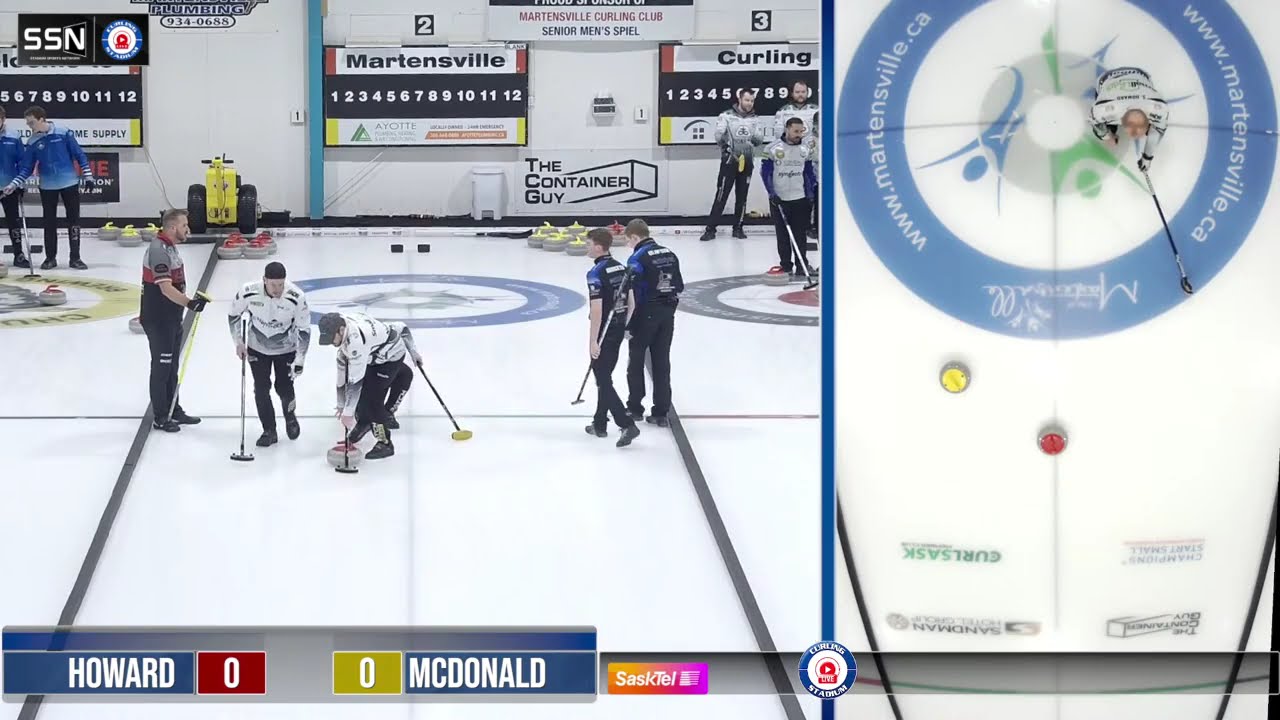 FEATURE  Jordon McDonald vs  Scott Howard   Draw 1   Curling Stadium Martensville International XCM