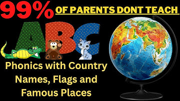 ABC Countries for Children - Learn Alphabet with Countries, its places and Flags for Toddlers & Kids