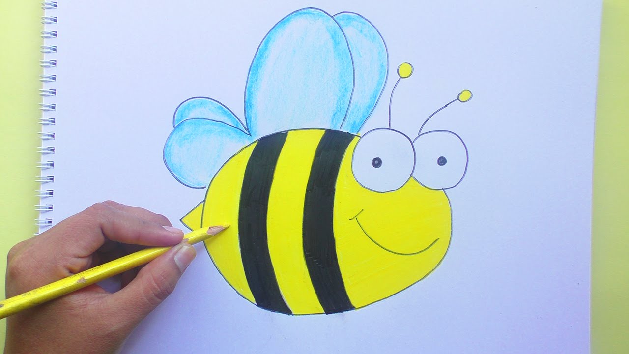 Dibujando y coloreando a un Abejorro (Animales Bebés) - Drawing and  coloring a bumblebee - thptnganamst.edu.vn