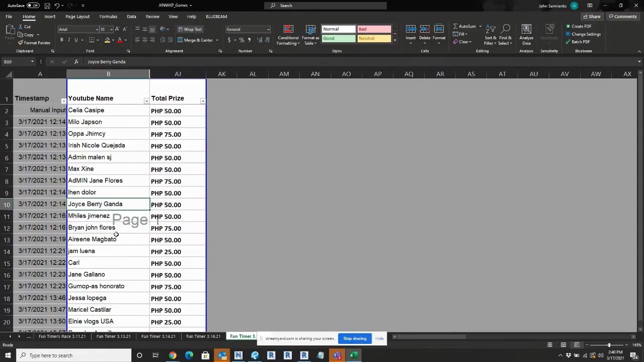 John Ka Na! Win Ka Pa! - Fun Timers Race
