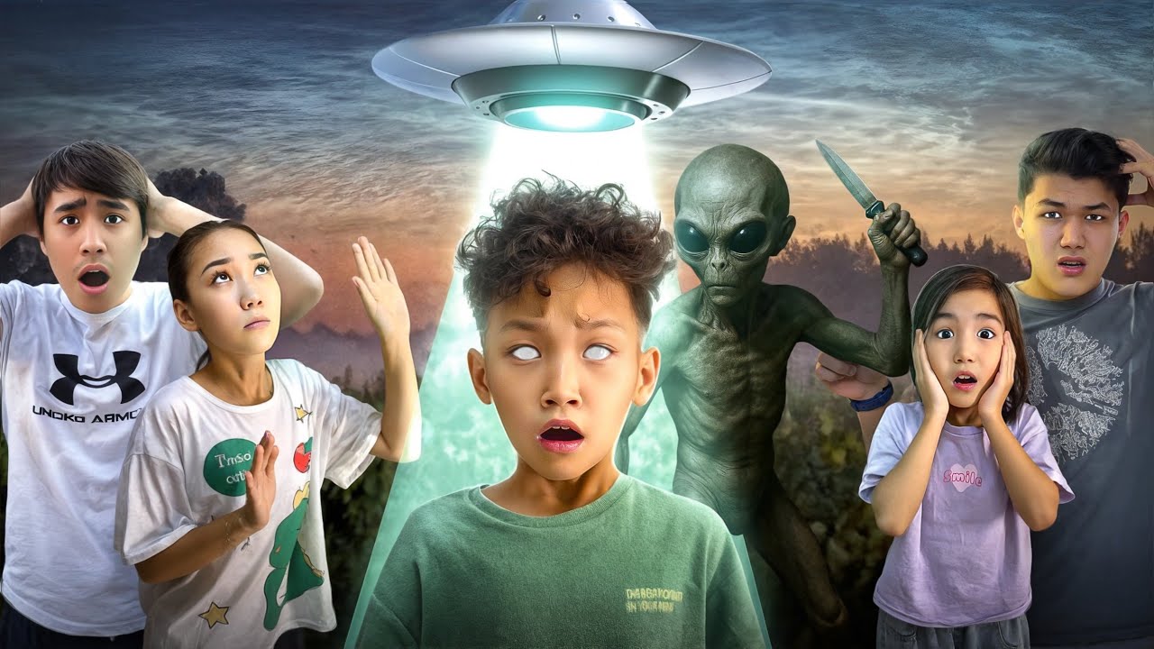 ИНОПЛАНЕТЯН КЕЛДЫ🧟‍♂️😱(УЙДЕ АСЫРАП АЛДЫҚ)