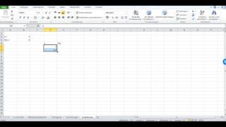 Funktionswerte f(x) in Excel berechnen, Wertetabelle und Graph in Excel