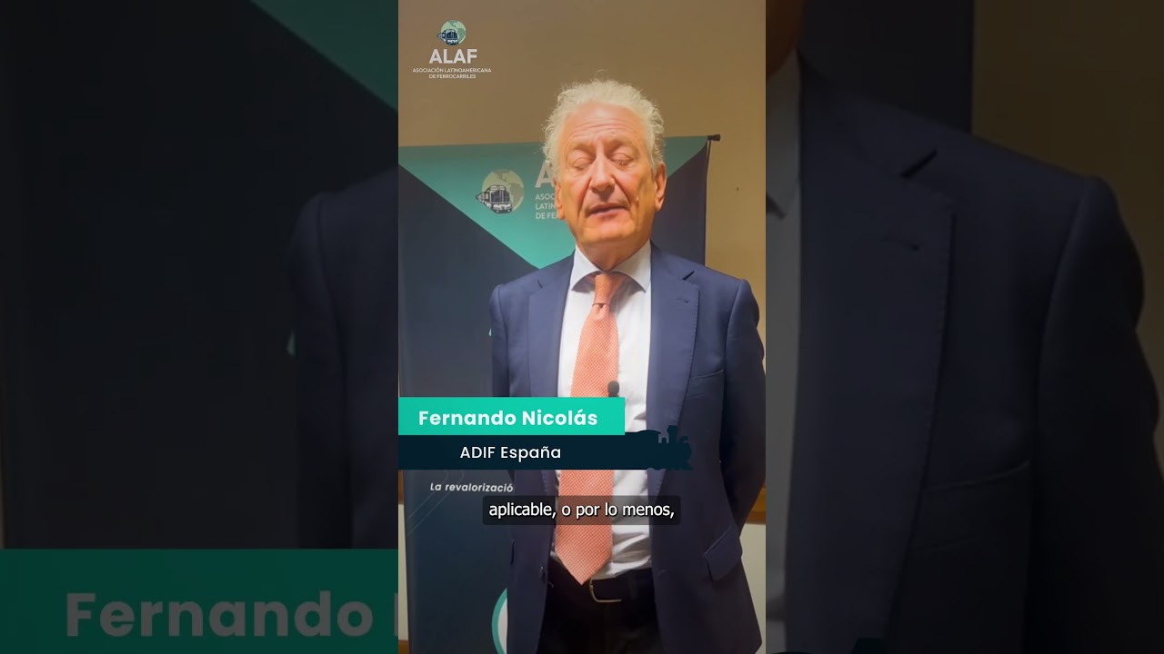 Fernando Nicolás, Director Internacional de ADIF España, tras el Seminario Internacional de ALAF