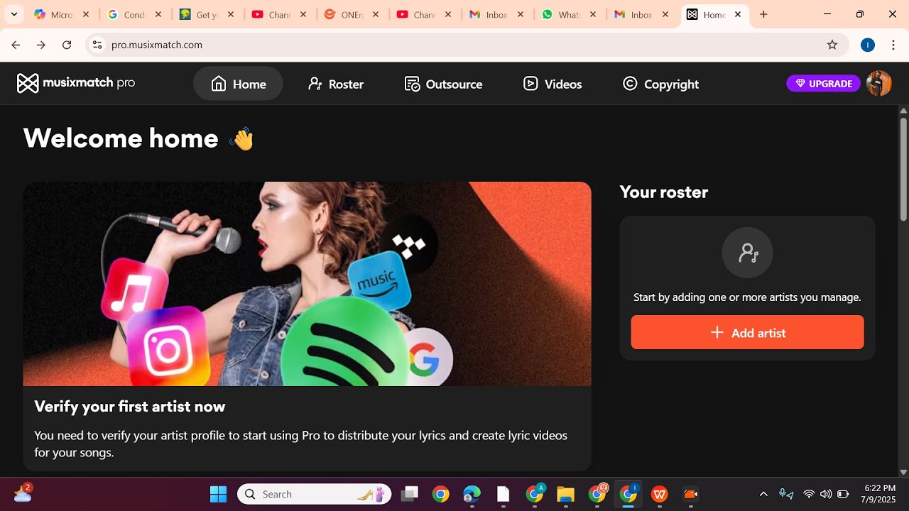 Overview and Review of musixmatch Pro Website; Distribution Music ...
