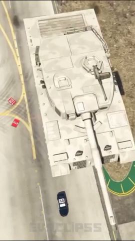 What happens when a tank crashes into a police car in a GTA GAMES?⬇️🚔