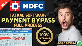 HDFC Payment Bypass For Tatkal Software Booking ||Full Process || WHATSAAP 9696483814 screenshot 3