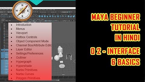 maya pt 2 | maya user interface overview |  maya tutorial for beginners in hindi