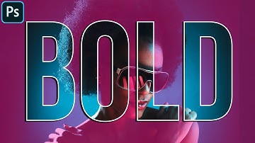 Transparent Text Effect with Outline in Photoshop 2020