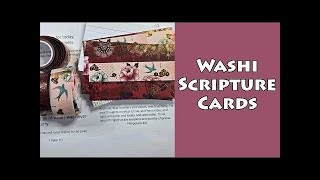 Use Washi Tape to Make Scripture Cards | How to Make Bible Memory Verse Cards