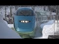 山形新幹線 E3系つばさ 雪壁の中を行く Shinkansen running in the middle of snow walls