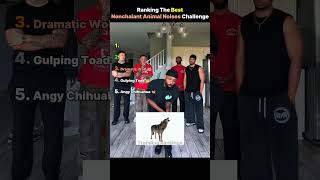 Ranking The Funniest Nonchalant Animal Noises Challenge Moments 😂 #shorts #animalnoises #funny