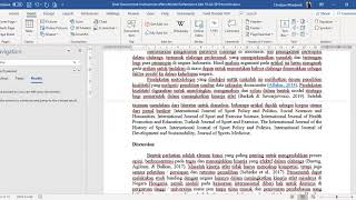 Tutorial Hyperlink Sitasi Artikel dengan Daftar Pustaka didalam 1 Word Tutorial Hyperlink Sitasi Artikel dengan Daftar Pustaka didalam 1 Word