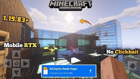 Rtx Shader For Minecraft PE -  1.19.83+ [ 1.20+ Support ] 100% Working