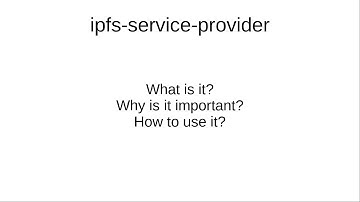 ipfs-service-provider Demo