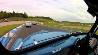 HD  Morris Minor 'Bluebell' racing at Donington May 2015