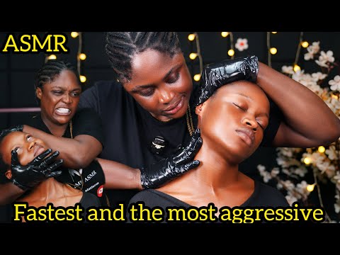 Intense and Fast Massage ASMR for Deep Sleep with gum cracking