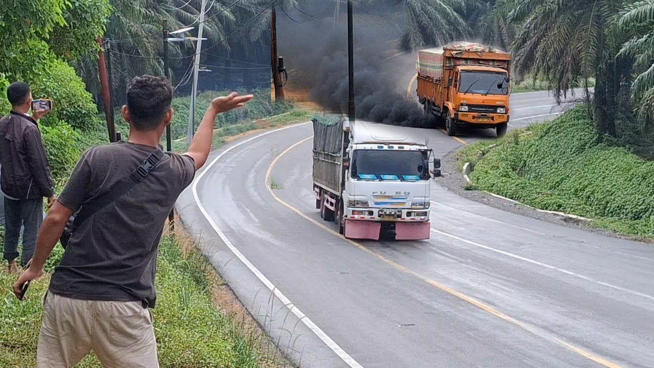 Sopir Pantang menyerah, Truck fuso oren Tiga kali Mundur