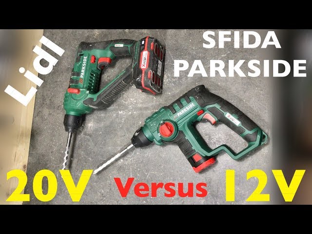 Martello Perforatore Senza Fili Parkside PABH 20 Li - Batteria X20V, Custodia E Accessori - Foto 6