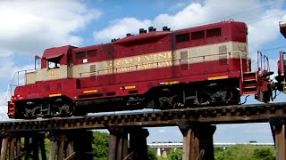 Grapevine Vintage Railroad at the Stockyards with an Under Train View