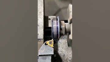 External thread turning of welding materials  #Carbideinserts #cnc  #carbideendmill #cuttingtools