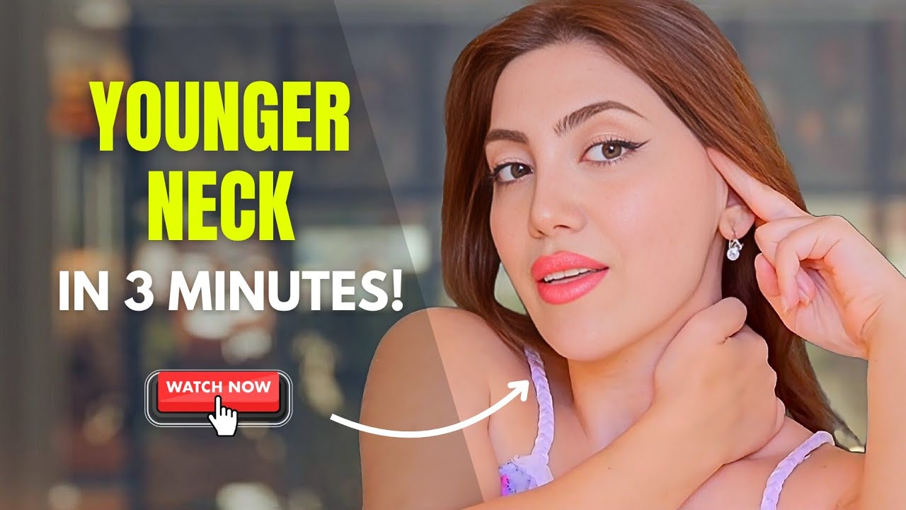 3-минутный массаж шеи против морщин и коррекции линии подбородка 🌿✅️👌