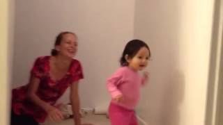 Ellie Running To Kiss Aunt Lisa