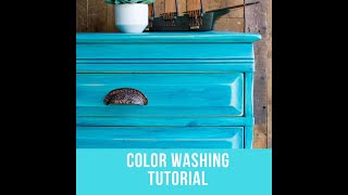 Color Washing Technique for Painted Furniture