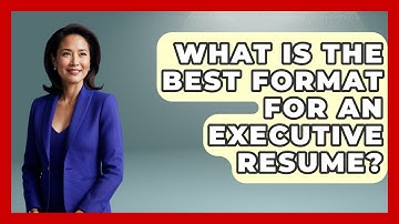 What Is The Best Format For An Executive Resume? - Job Success Network