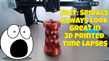 3D Print Time Lapse Tip #1 Spirals = Amazing Time Lapses